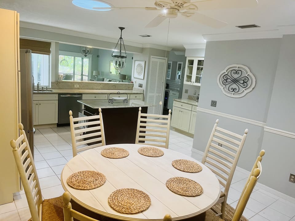 Large, open kitchen 
