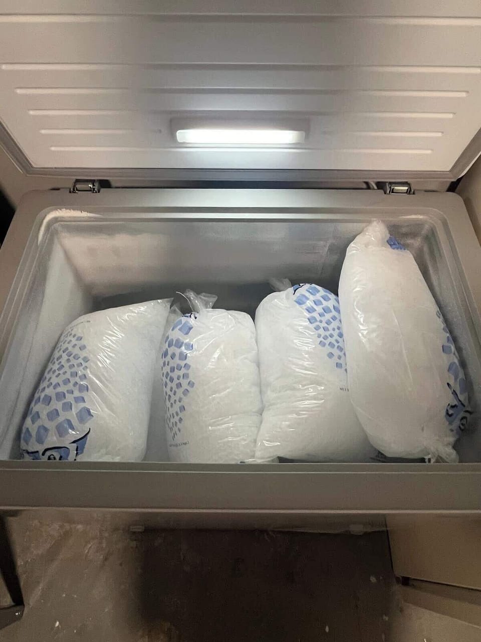 We have ice bags available to use.  We like to replace as we use to keep the stock ready to go