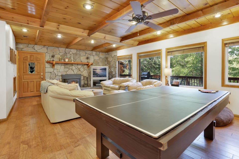 Indoor pool table perfect for friendly games, relaxing evenings, and fun time with family or friends.