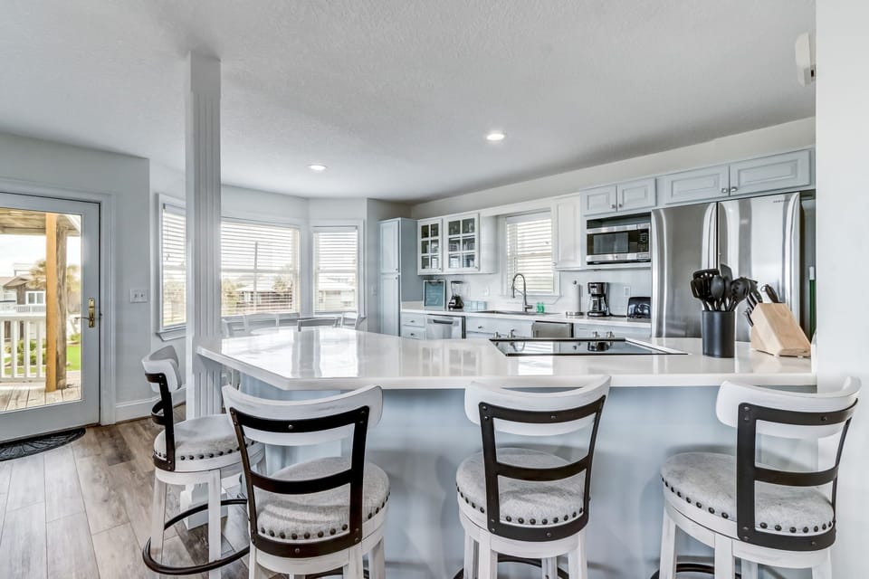 Kitchen with Ocean View