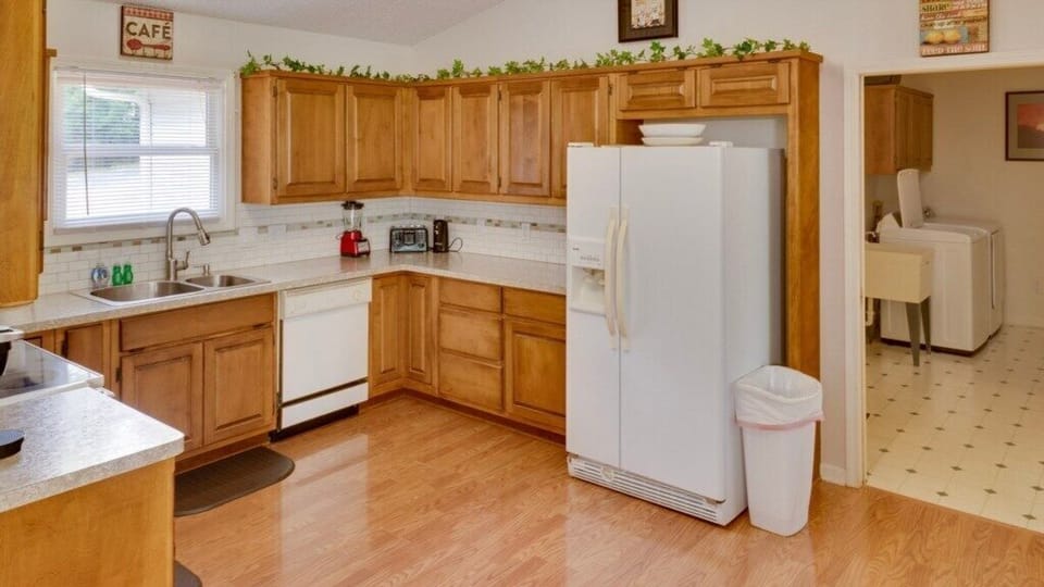Kitchen into Laundry Area