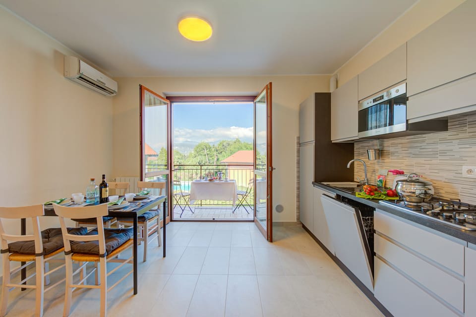 Kitchen and dining area