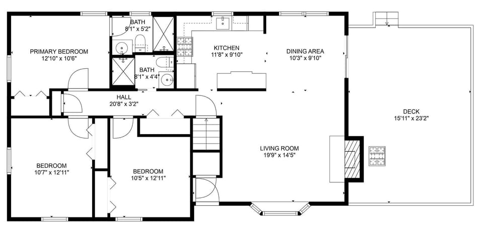 Full floorplan - 40 Willow Street West Harwich - Waves on Willow - NEVR