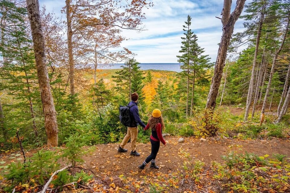 Our onsite trails have views of the Atlantic Ocean as well as the Cape Breton Highlands. 