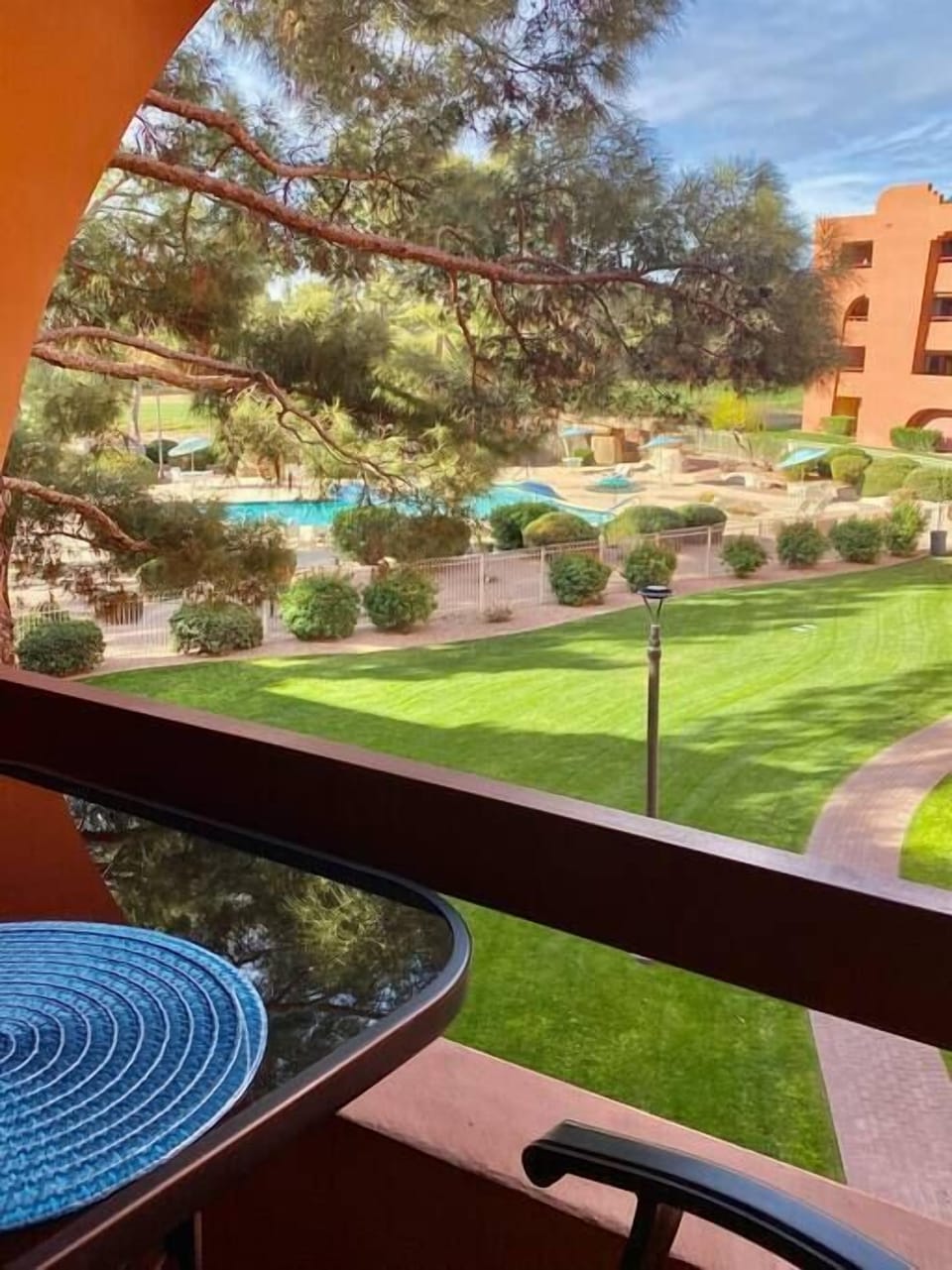 View from private patio