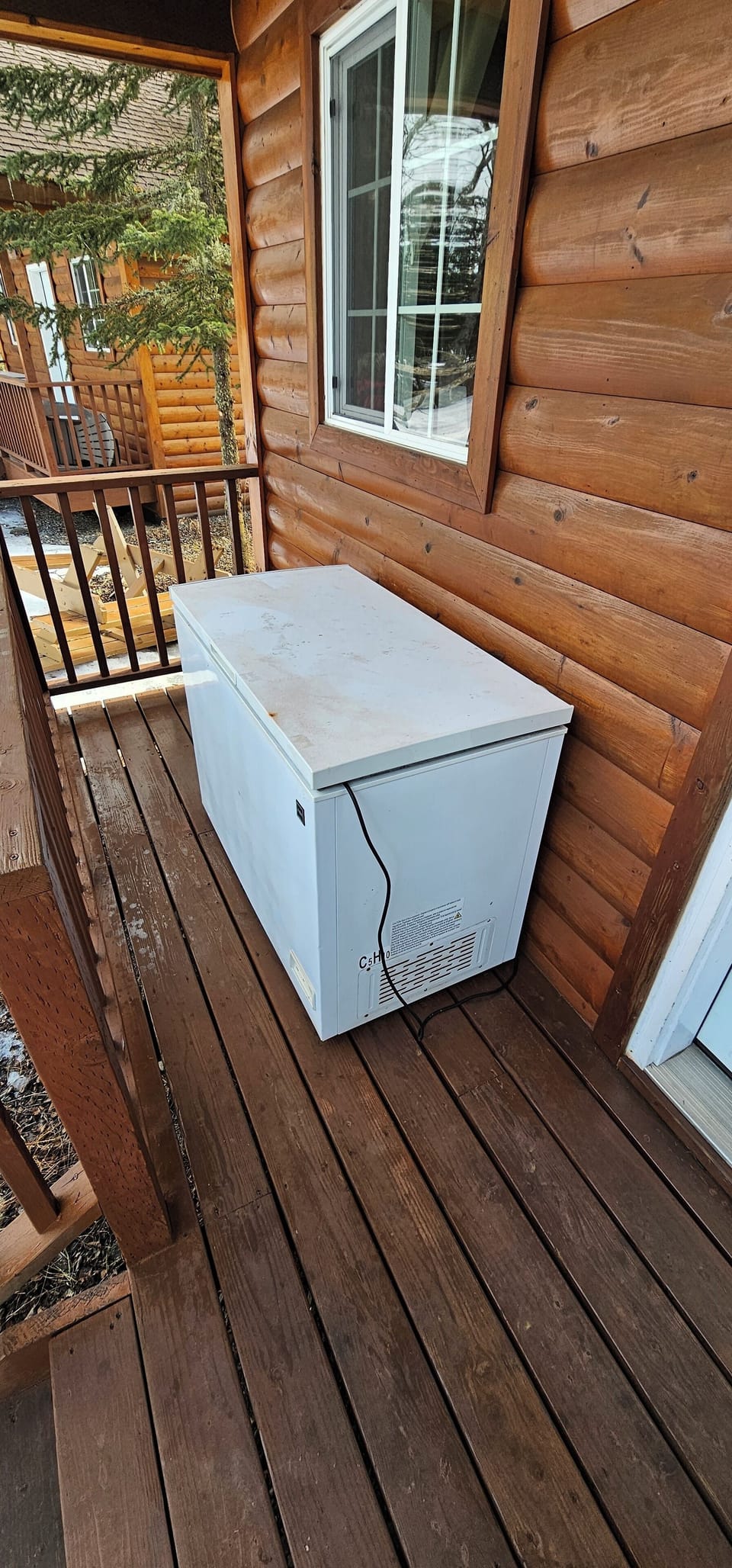 Freezer on Porch