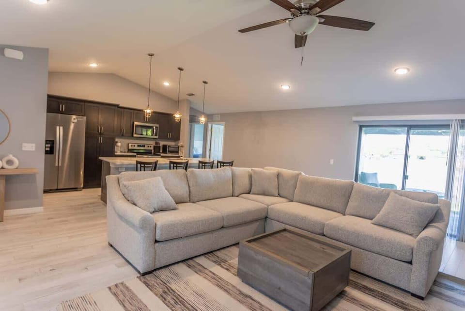 Kitchen and living room