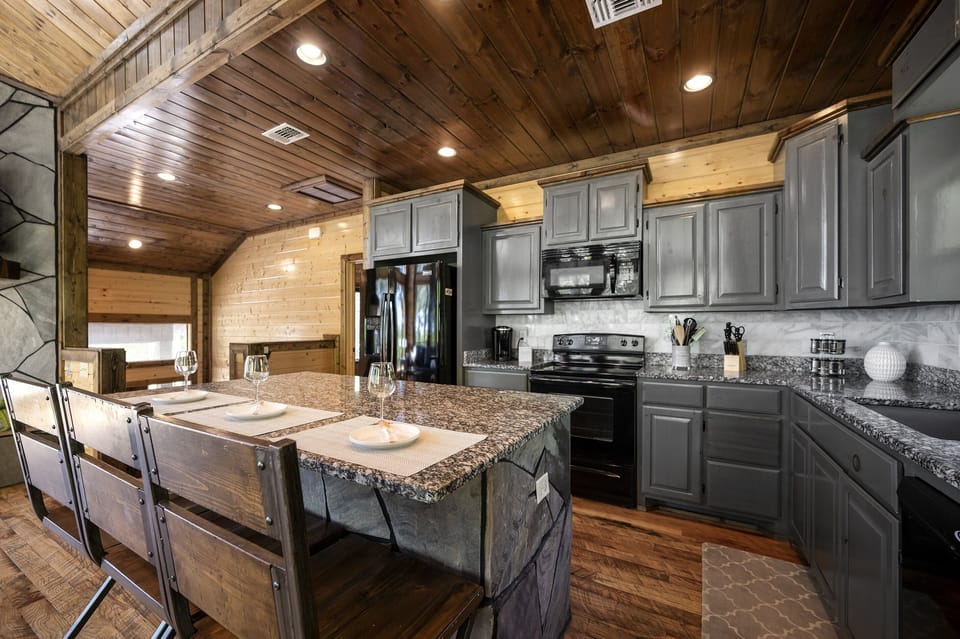 Kitchen and Island