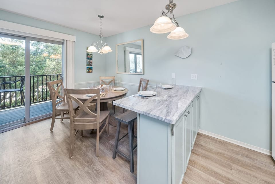 Inlet Dunes #105 | Open Dining and Kitchen Space