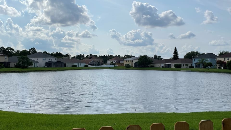 The picturesque lake.