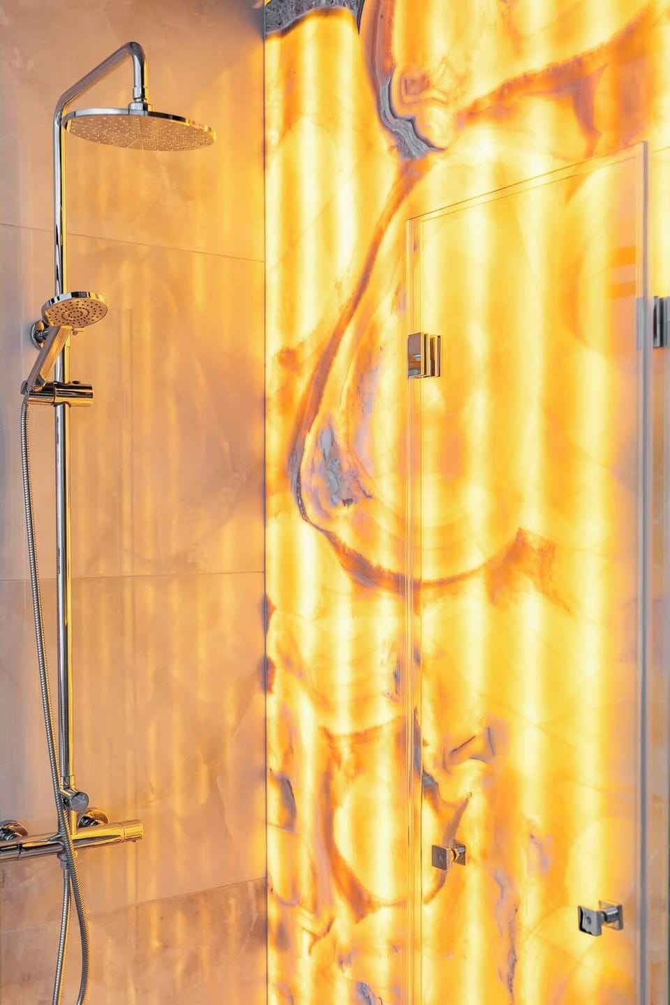 bathroom with a shower