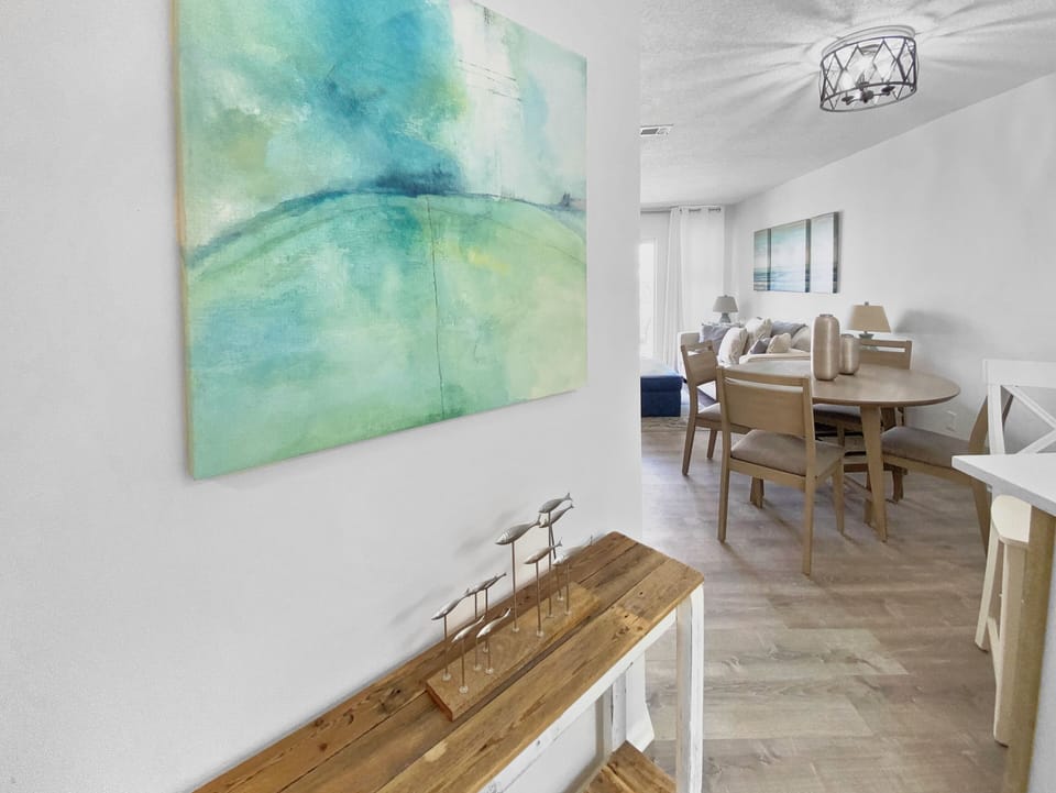 Leading into dining area