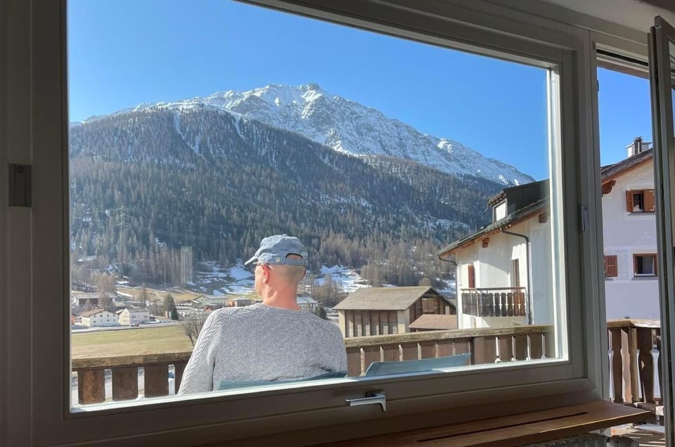 View from living room and balcony