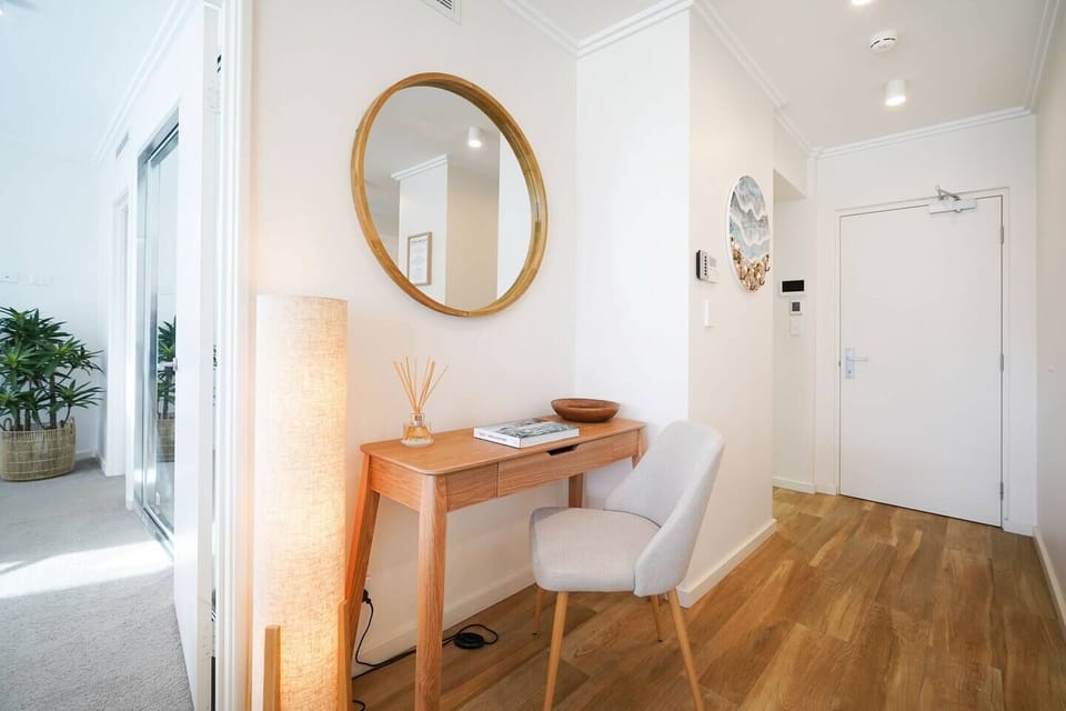 Our dedicated work space with a comfortable seat when you need to hop in Zoom Meetings!