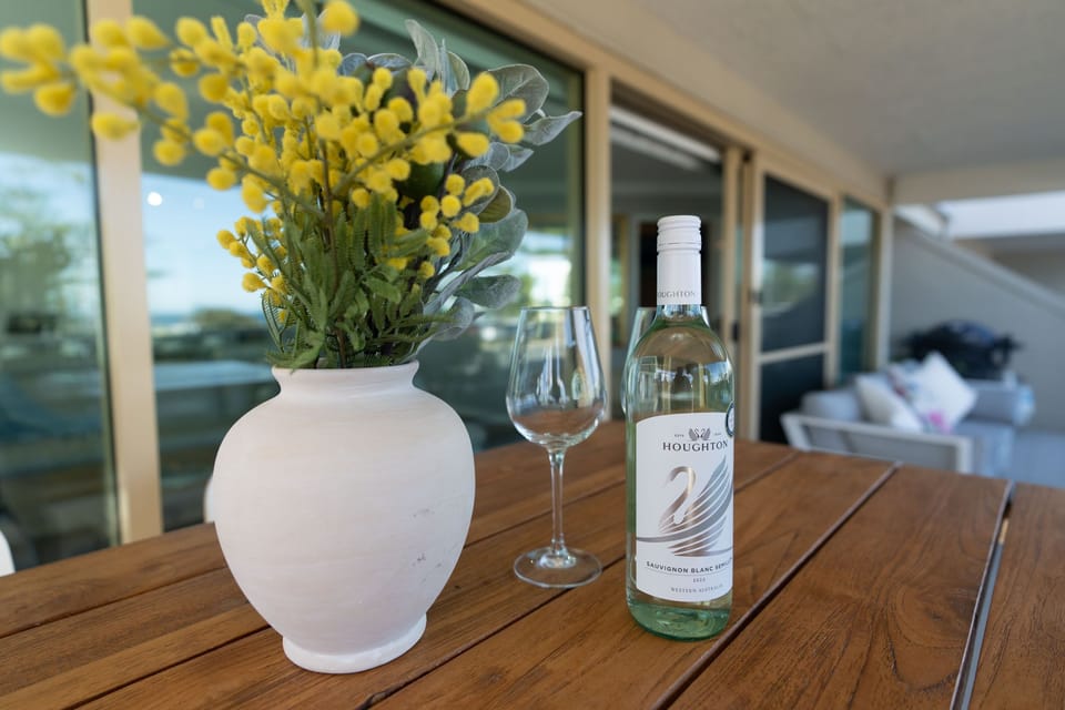 Enjoy Sundowners on your ocean front balcony