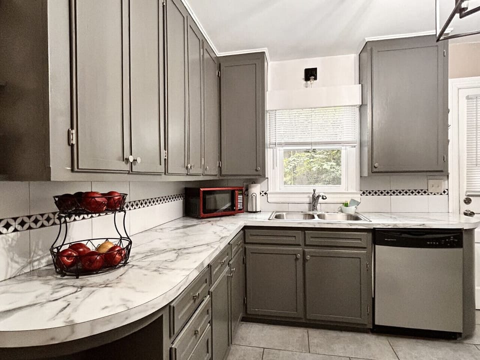 From the smells and tastes of morning coffee or breakfasts specialties to creating the perfect meal or treat for those special surrounding you.  You’ll be ready for anything in this fully stocked and spacious kitchen.