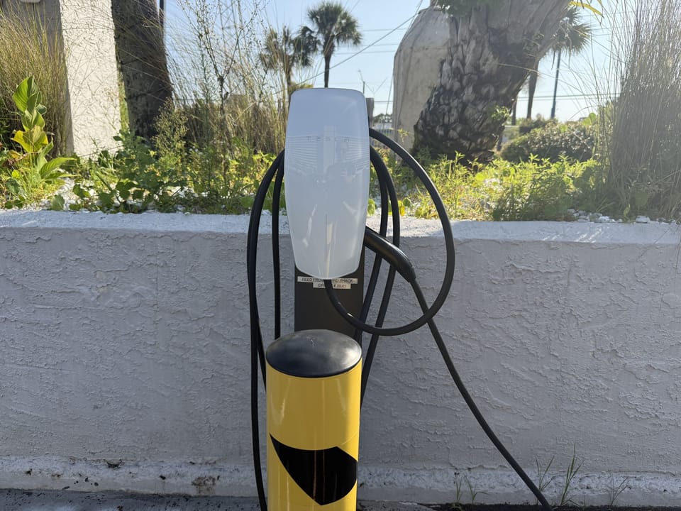2 Tesla charging stations
