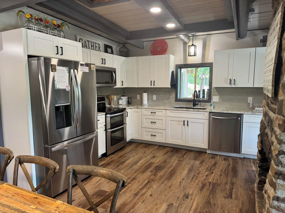 Fully remodeled kitchen with 2 full-size fridges.  