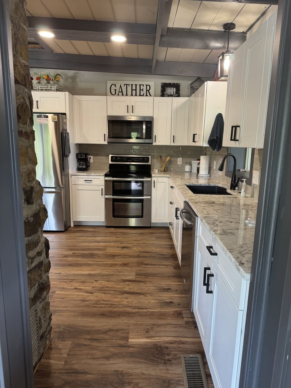 Fully remodeled kitchen with 2 full-size fridges.  