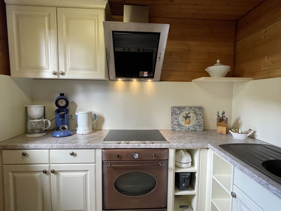 Cabinetry, Property, White, Countertop, Blue, Kitchen, Kitchen Stove, Wood, Kitchen Appliance, Home Appliance