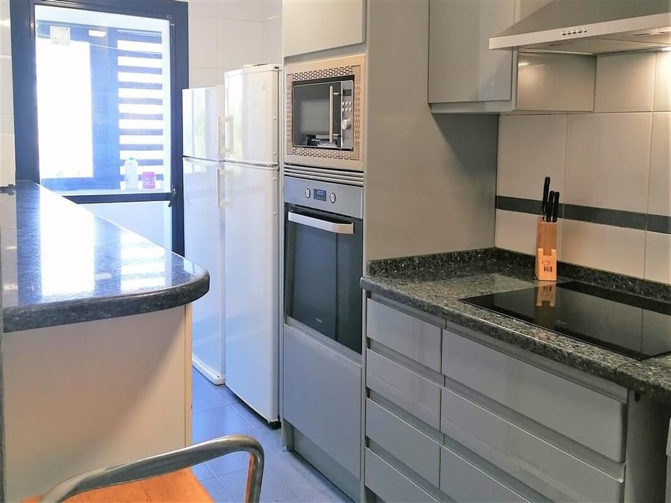 Modern kitchen is fully equipped with all the appliances