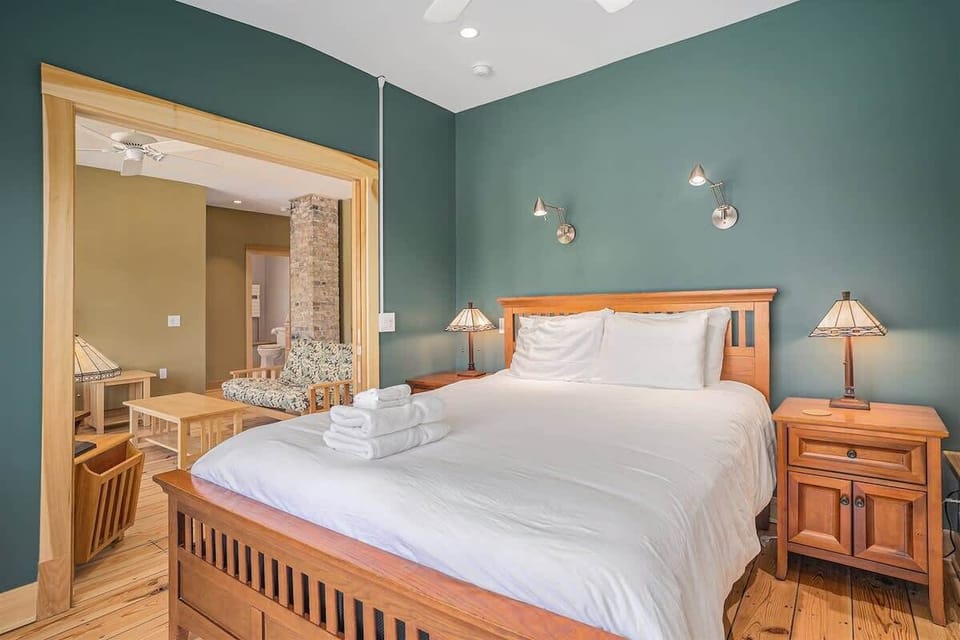 Elevate Your Dreams in the First of Bungalow 89`s Upper Level Queen Suites