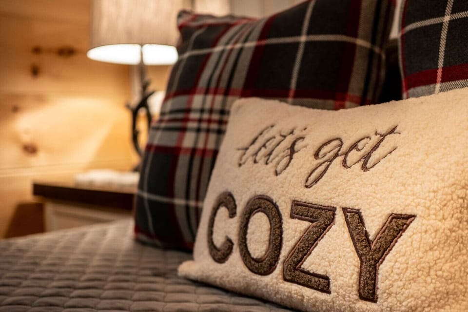 Relax and unwind in the cozy master bedrooms.