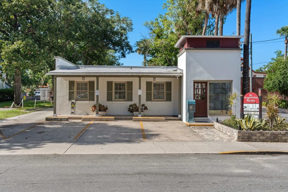 The designated parking space is 3 blocks away from the condo, around a 5-minute walk.