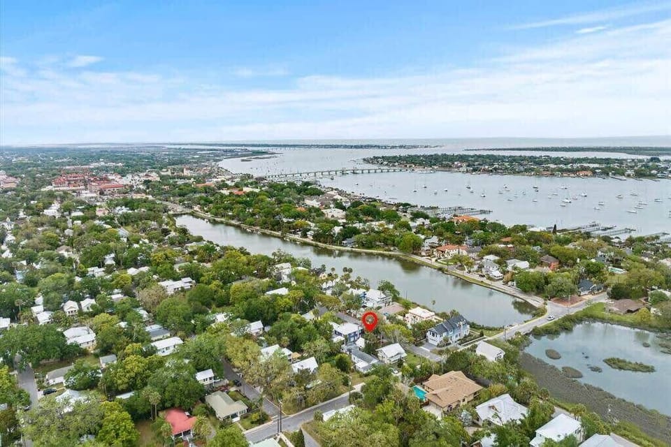 St. Augustine Beach is 4.7 miles.
