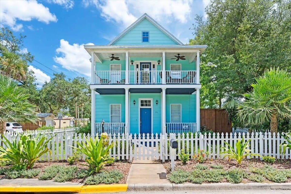 Experience the best of downtown St. Augustine with this lovely 3-story home