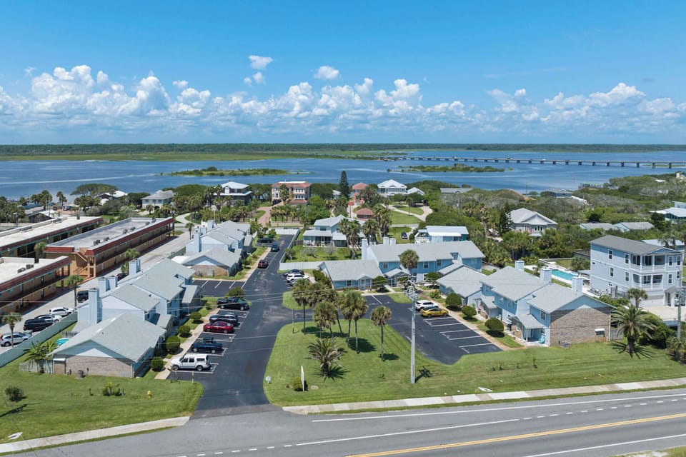 St. Augustine's coastal charm: Intracoastal views, pool, and bridge.