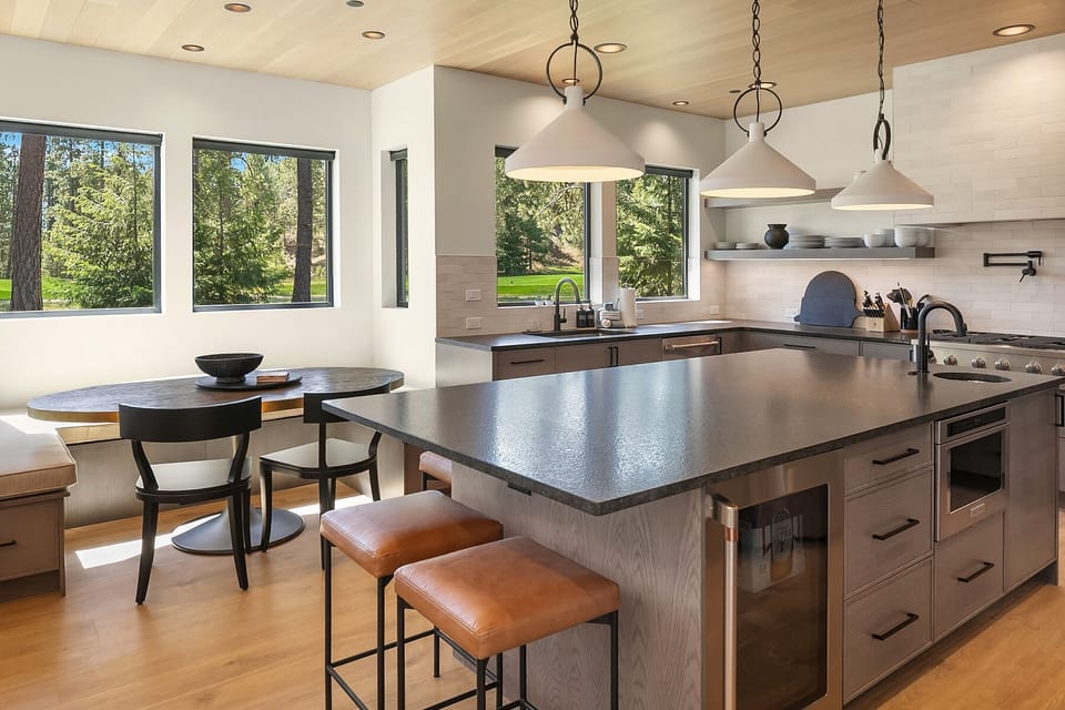 Sweet Sixteen: - Huge island prep area with a 2nd sink and seating for 6.