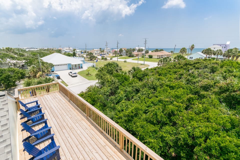 Top deck, comfy chairs, ocean views