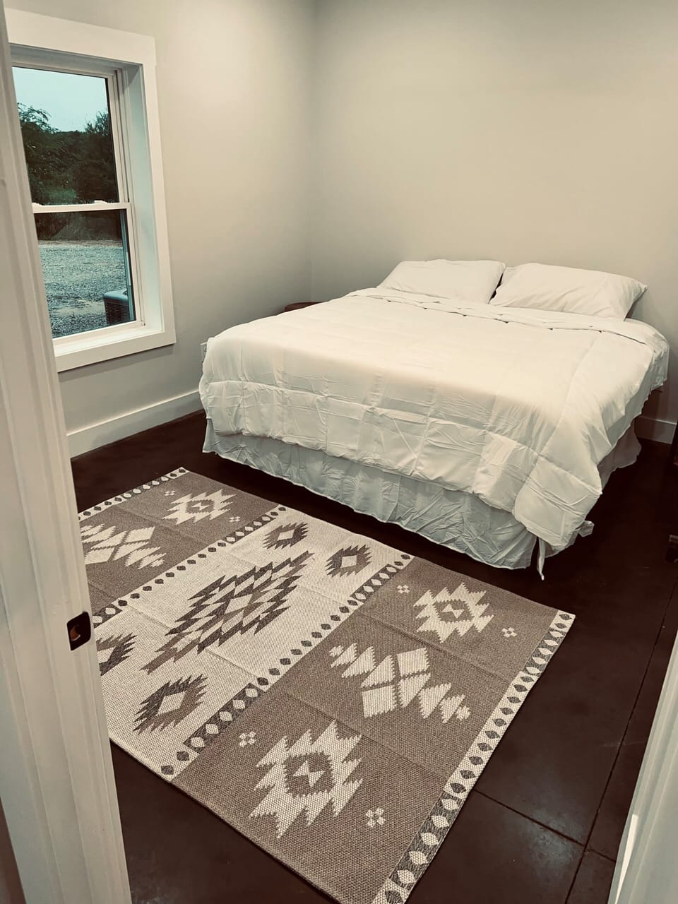 Main floor master bedroom with bathroom attached