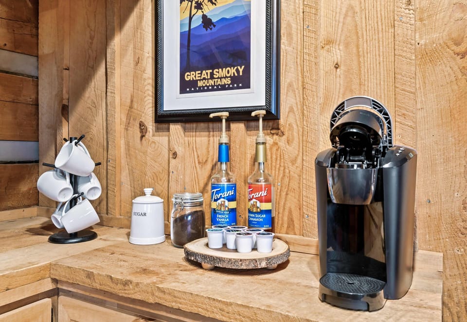 Coffee Corner: Brew your favorite blend with a stylish coffee station
