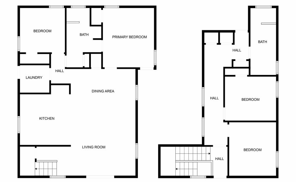 Detailed floor plan showing the layout of this vacation rental