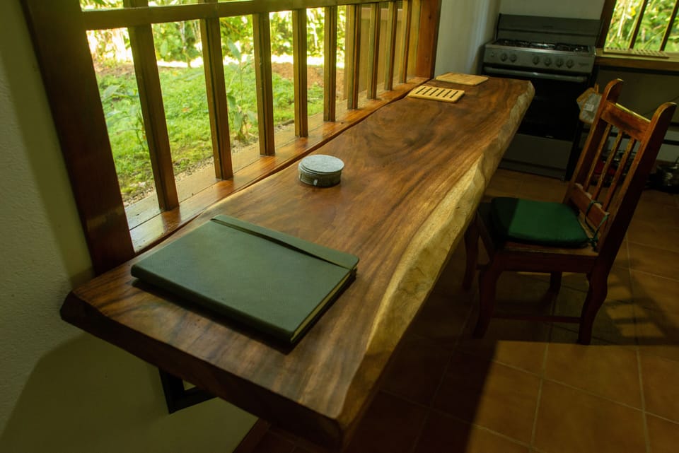 Kitchen, showing Guanacaste hardwood counter