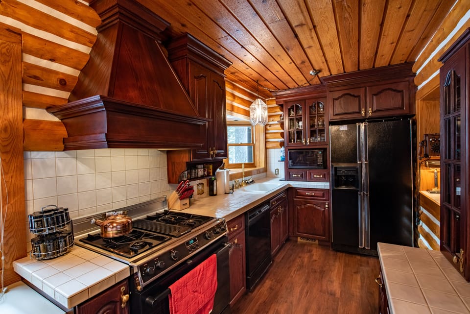 Full-size appliances + microwave and dishwasher