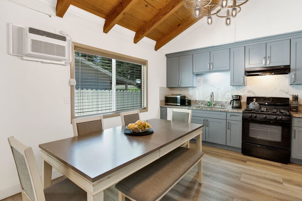 Inviting dining area designed for comfort and connection. The space feels open and airy, with a warm atmosphere that makes everyday meals and special gatherings equally enjoyable.