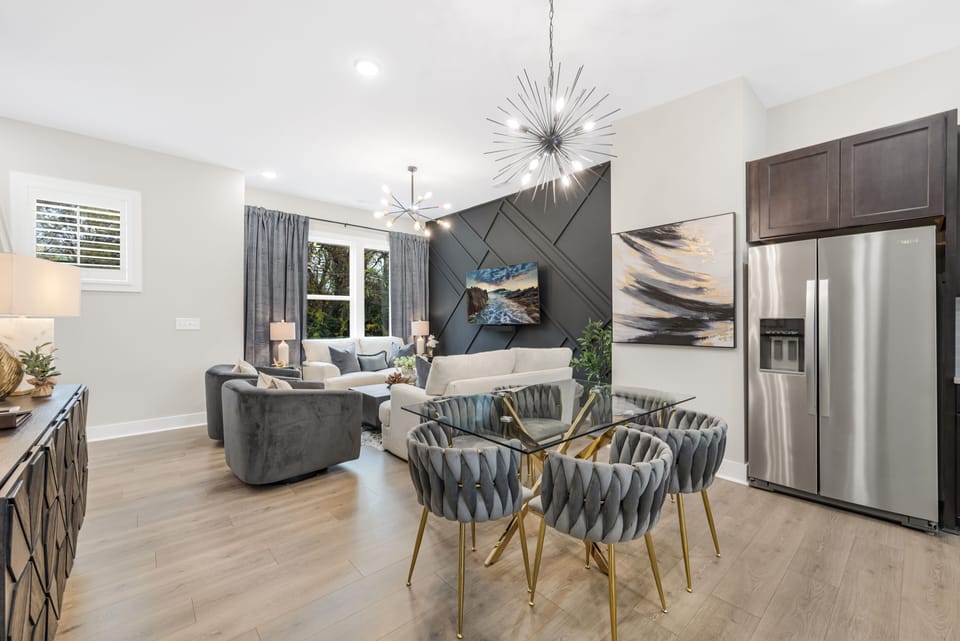 Dining and living area