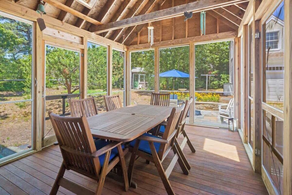 Bask in the shade of the beautiful 16x16 porch