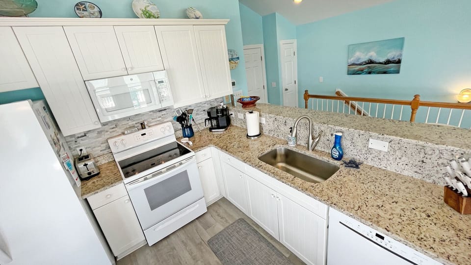 Kitchen with granite counters