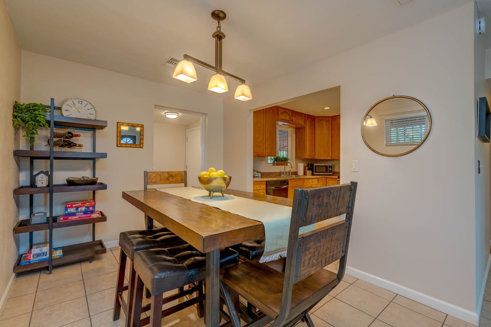 Dining Room adjacent to Kitchen.  Lots of dinners and game nights!