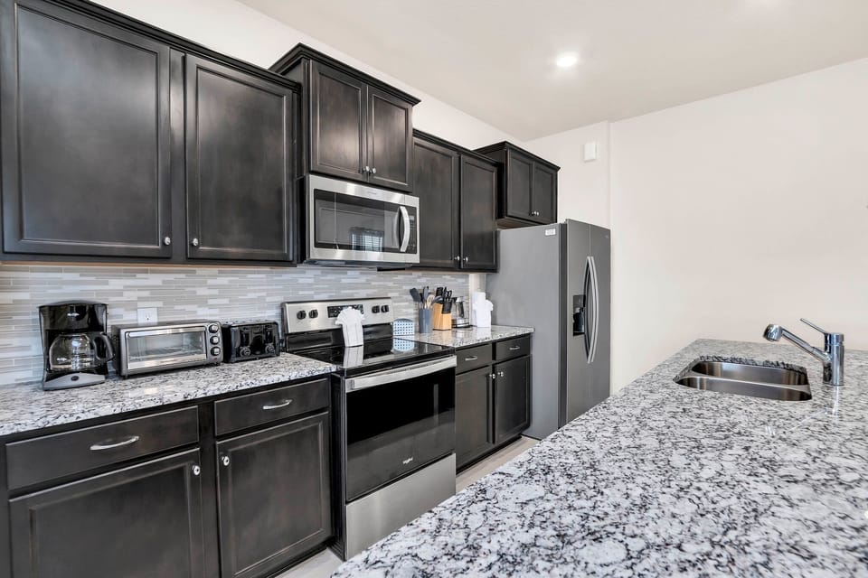 Fully equipped — cook big, eat together, skip the restaurant run.

