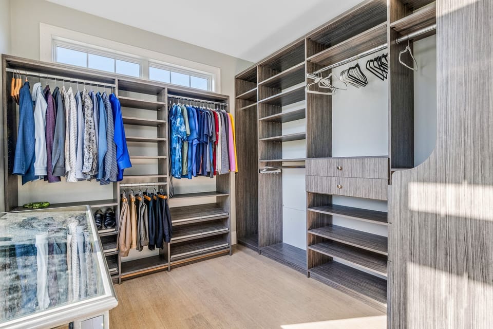 Walk-in master closet (clothing not included :)