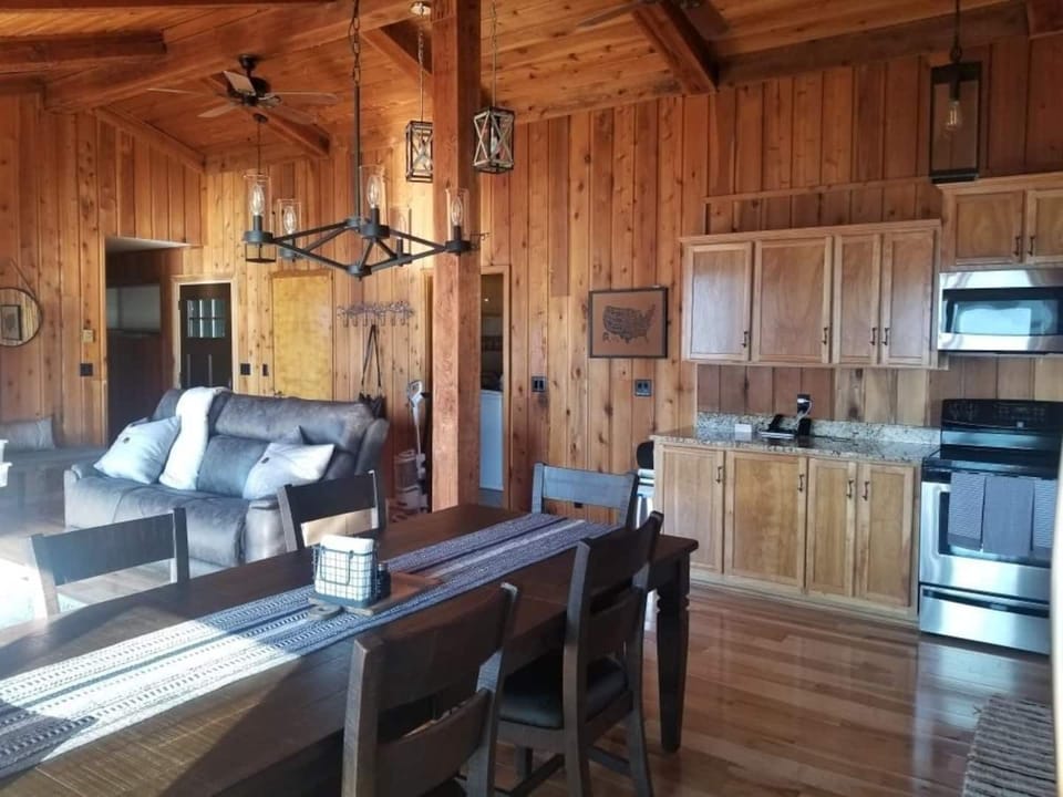 Partial dining and living area