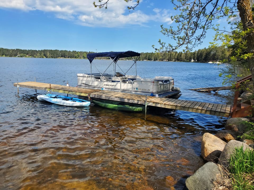 Pontoon boat included