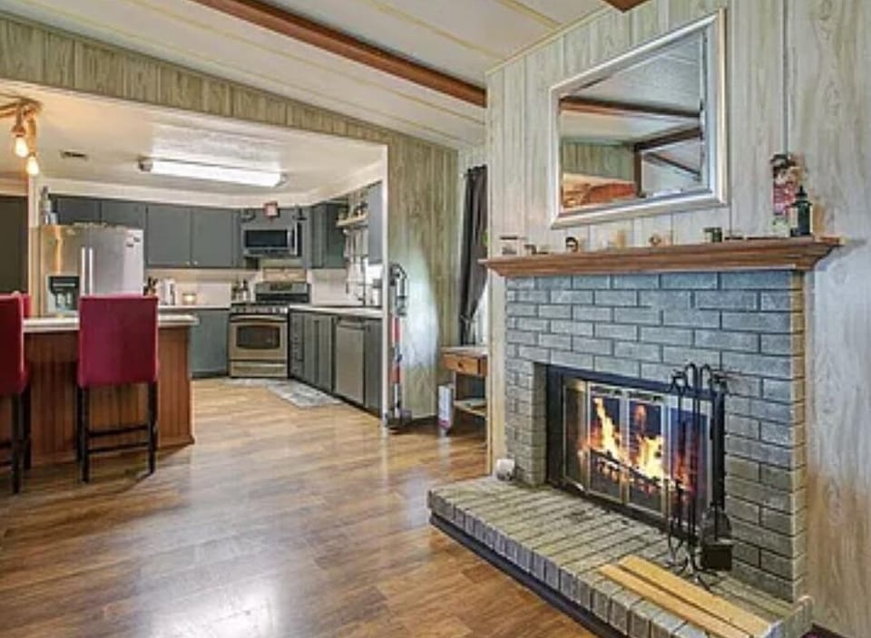 Fireplace wood burning