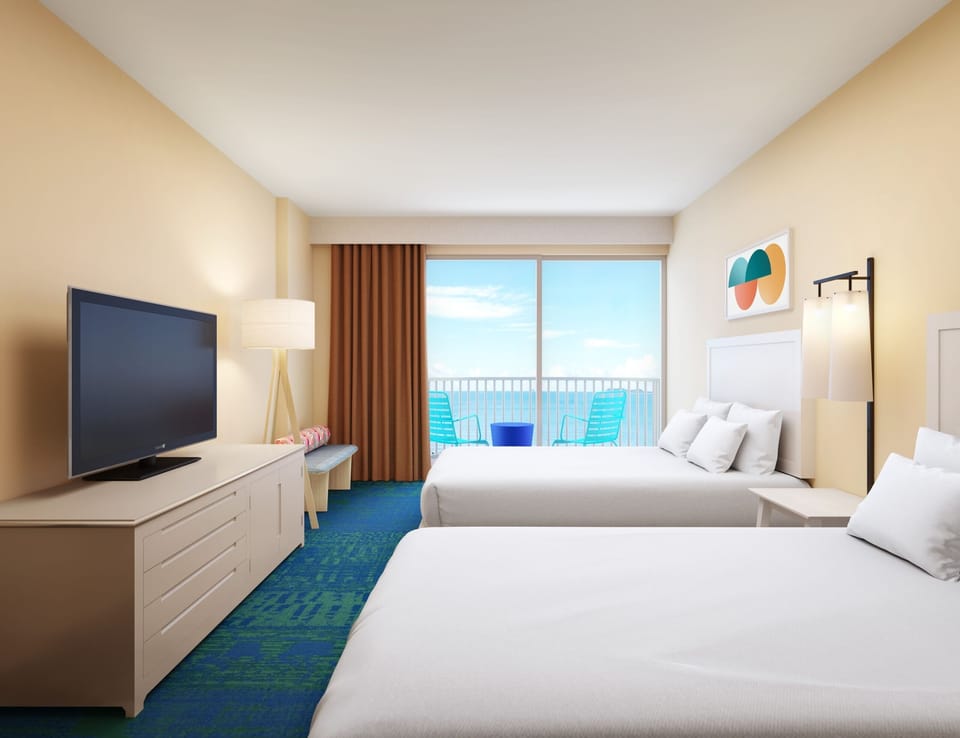 Wake up to ocean breezes from your private balcony.