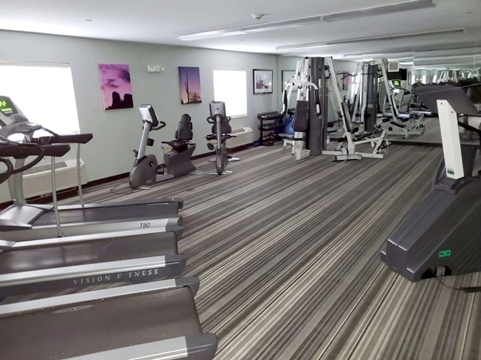 Recharge your routine with cardio and strength equipment on-site.